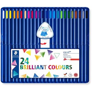 STAEDTLER Buntstift ergosoft, dreieckig, 24er Etui