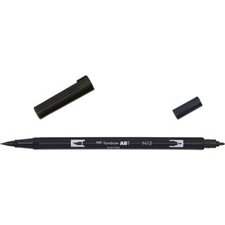 TOMBOW Doppelfasermaler "DUAL BRUSH PEN ABT", black