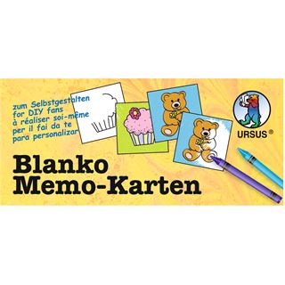 URSUS Blanko-Memory-Karten, zum Selbstgestalten