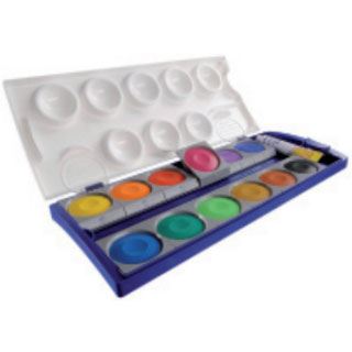 Pelikan Farbkasten 12Farben u 1 TB Deckwei&szlig; 735K/12