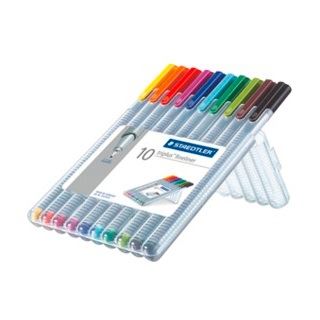 Staedtler Fineliner triplus BRILLIANT COLOURS, 10er Etui