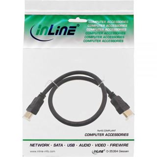 (€3,16*/1m) 2.50m InLine HDMI2.0 Anschlusskabel High-Speed mit