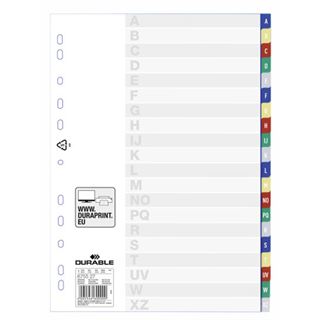 Durable Kunststoff-Register, A-Z, A4, PP, 20-teilig