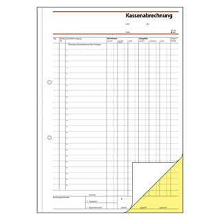 sigel Formularbuch "Kassenabrechnung", A4, 2 x 40 Blatt, SD