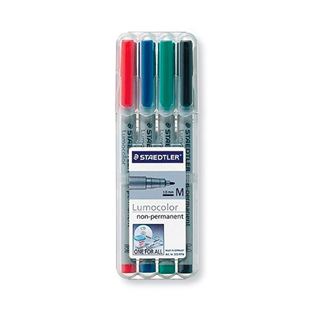 Staedtler Lumocolor NonPermanent-Marker 315M, 4er Etui