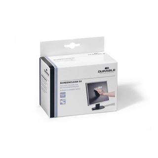 Durable Bildschirm-Reinigungst&uuml;cher SCREENCLEAN 50