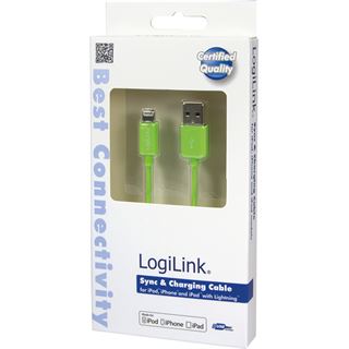 LogiLink Daten- & Ladekabel, Apple Lightning - USB-A Stecker 1m