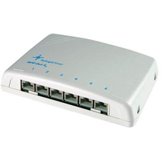 Teleg&auml;rtner Modular Patch Verteiler Kat.6A, 6 x RJ45
