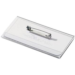 DURABLE Namensschild, mit Plattennadel, 75 x 40 mm 100 St&uuml;ck