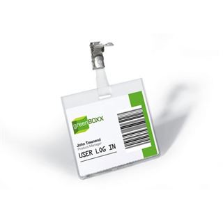 DURABLE Namensschild, oben geschlossen, mit Clip, 90 x 60 mm 25