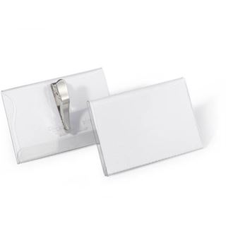 DURABLE Namensschild, mit Krokoklemme, 90 x 54 mm