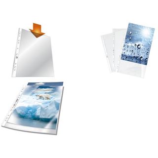 DURABLE PREMIUM Prospekth&uuml;lle, DIN A4, PP, glasklar, 0,08 mm 10