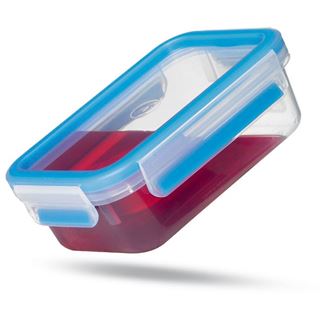 emsa Frischhaltedose CLIP & CLOSE, 3er Set, 0,55 Liter, blau