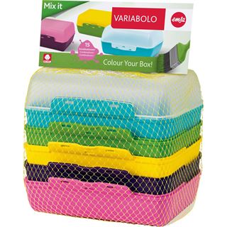 emsa Brotdose VARIABOLO Clipbox Set, 6-teilig, farbig