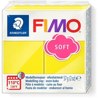 FIMO SOFT Modelliermasse, ofenhärtend, limone, 57 g