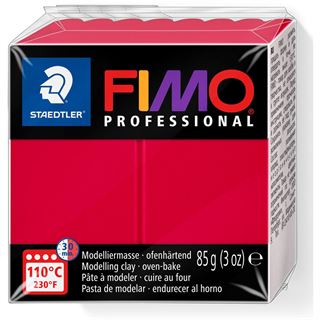 FIMO PROFESSIONAL Modelliermasse, ofenhärtend, karmin, 85 g