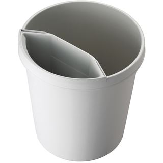 helit Papierkorb, 18 Liter, PE, rund, lichtgrau