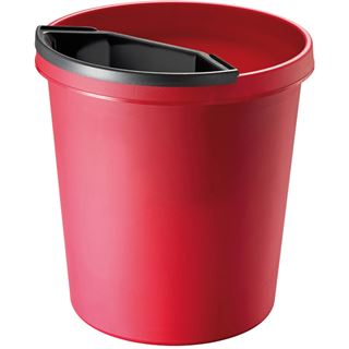 helit Papierkorb, 18 Liter, PE, rund, rot
