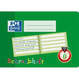 Oxford Schreibheft, DIN A5 quer, Lineatur: 0