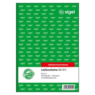 sigel Formularbuch "Lieferschein mit Empfangsschein", A5,