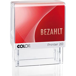 COLOP Textstempel Printer 20 "BEZAHLT", mit Textplatte