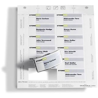 DURABLE Einsteckschilder f&uuml;r Namensschilder, 75 x 40 mm