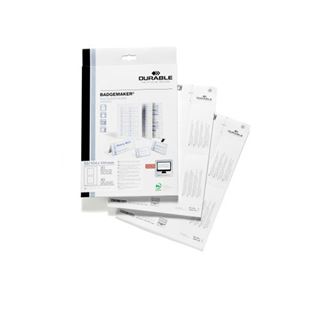 DURABLE Einsteckschilder f&uuml;r Tisch-Namensschilder, wei&szlig;