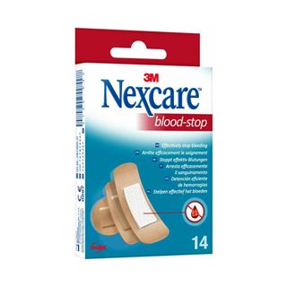 3M Nexcare Blood-Stop Pflaster, 14 Streifen sortiert