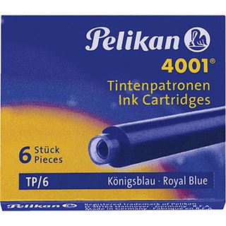 Pelikan Tintenpatronen 4001 TP/6/2/B, k&ouml;nigsblau