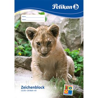 Pelikan Zeichenblock C 3/20, DIN A3, 100 g/qm, 20 Blatt