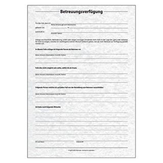 sigel Vordruck-Set "Patientenverf&uuml;gung", DIN A4