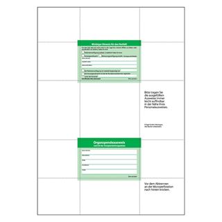 sigel Vordruck-Set "Patientenverf&uuml;gung", DIN A4