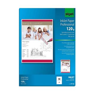 sigel Inkjet-Papier, DIN A4, 120 g/qm, hochweiß, matt