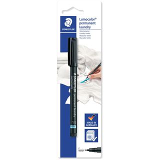 STAEDTLER Lumocolor W&auml;schemarker laundry, schwarz