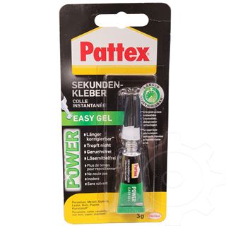 Pattex Sekundenkleber Power Easy GEL, 3 g Tube