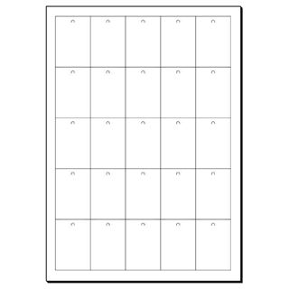 sigel H&auml;ngeschilder, 38 x 55 mm (A4), wei&szlig;, 200 g/qm