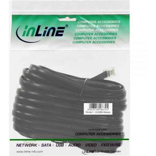 (&euro;0,40*/1m) 20.00m InLine Telefon Anschlusskabel Basic-S RJ12