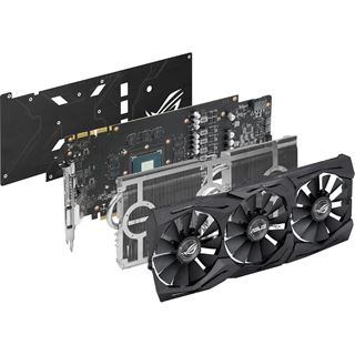8GB Asus GeForce GTX 1070 Strix OC Aktiv PCIe 3.0 x16 (Retail)