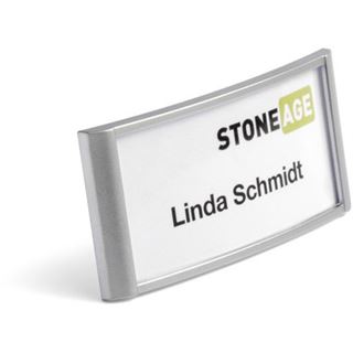 Durable Namensschild CLASSIC, mit Magnet, 74 x 34 mm, silber