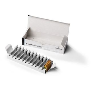 Durable Namensschild CLASSIC, mit Magnet, 74 x 34 mm, silber