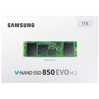 1TB Samsung 850 Evo M.2 2280 SATA 6Gb/s TLC 3D V-NAND (MZ-N5E1T0BW)