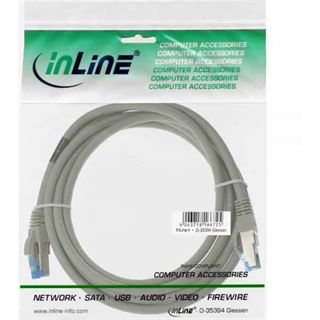 (&euro;0,93*/1m) 15.00m InLine Cat. 6a Patchkabel S/FTP PiMF RJ45