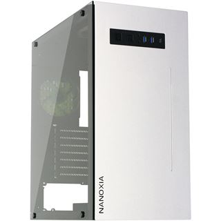 Nanoxia Project S mit Sichtfenster Midi Tower ohne Netzteil silber