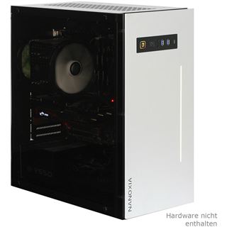 Nanoxia Project S mit Sichtfenster Midi Tower ohne Netzteil silber