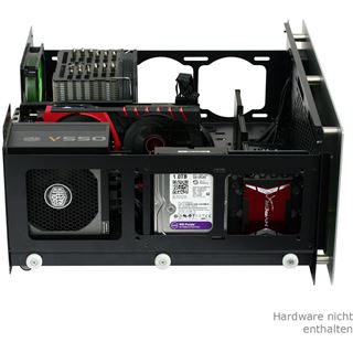 Nanoxia Project S mit Sichtfenster Midi Tower ohne Netzteil silber