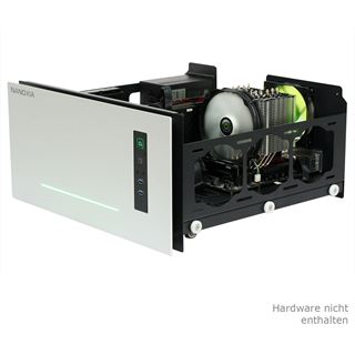 Nanoxia Project S mit Sichtfenster Midi Tower ohne Netzteil silber