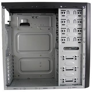 LC-Power 7017S Midi Tower ohne Netzteil schwarz/silber
