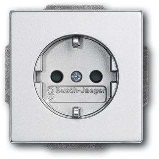 Busch-Jaeger Steckdose 1f alu-si mt future linear UP IP20 ZP