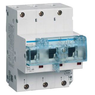 Hager SLS-Schalter E 3p REG 35A 230V 690V/Ui 25kA 6kV Gr:2 IP2X