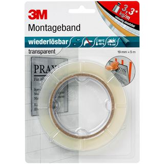 3M Scotch Montageband "wiederlösbar", 19 mmx5 m,